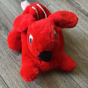 Vintage Lego Duplo Red plush bunny carrying / storage bag 1984